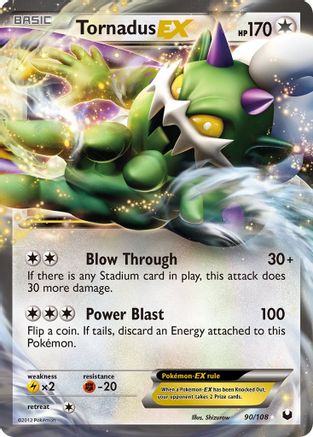 Tornadus EX (90/108) [Black & White: Dark Explorers] | Silver Goblin