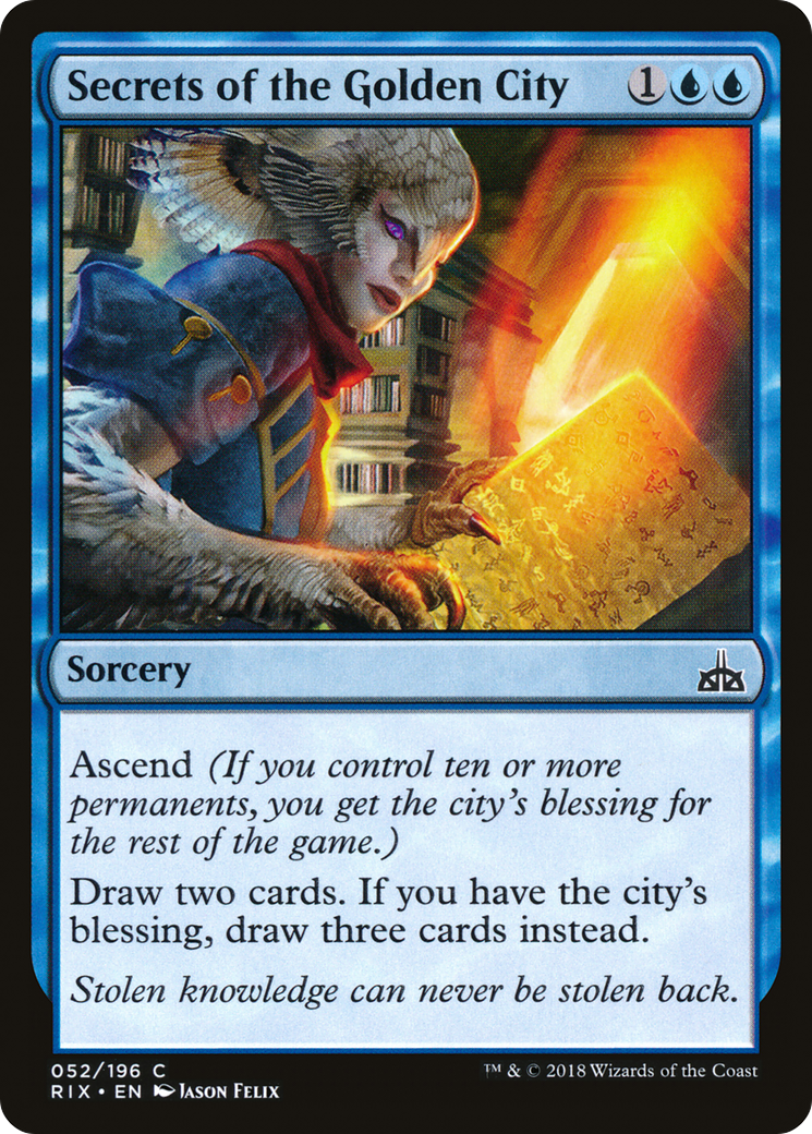 Secrets of the Golden City [Rivals of Ixalan] | Silver Goblin