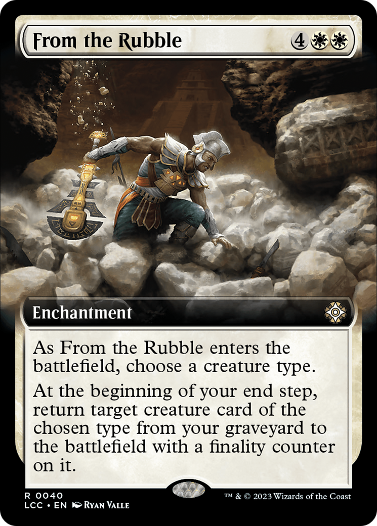 From the Rubble (Extended Art) [The Lost Caverns of Ixalan Commander] | Silver Goblin