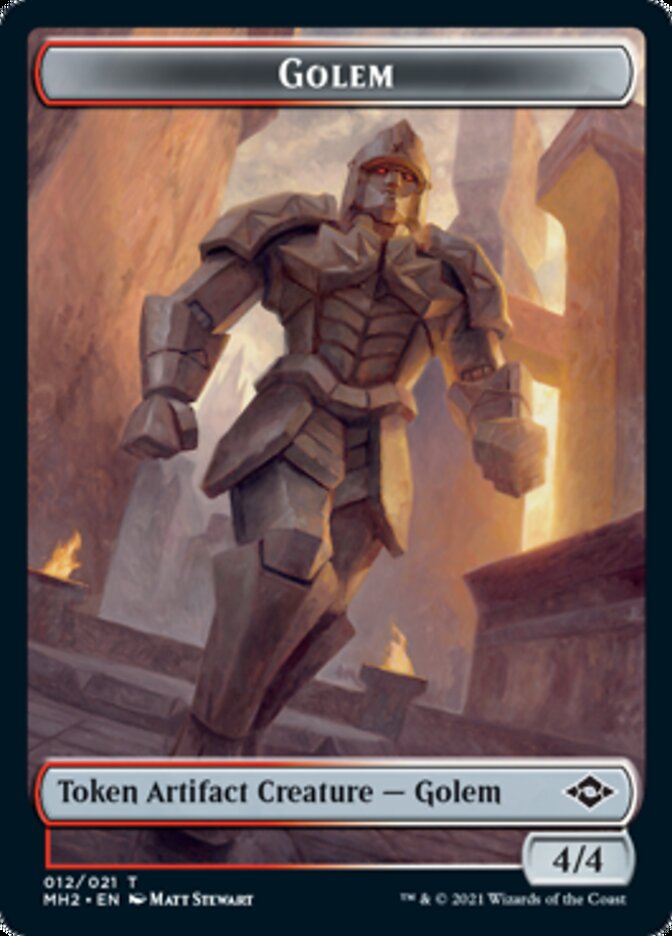 Food (18) // Golem Double-Sided Token [Modern Horizons 2 Tokens] | Silver Goblin