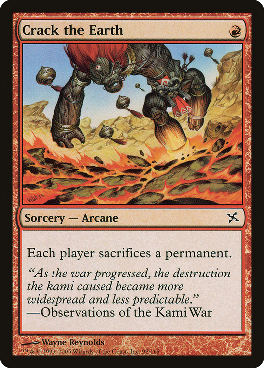 Crack the Earth [Betrayers of Kamigawa] Foil