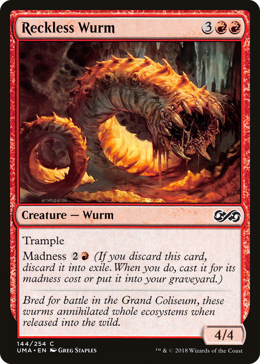 Reckless Wurm (144) - Ultimate Masters