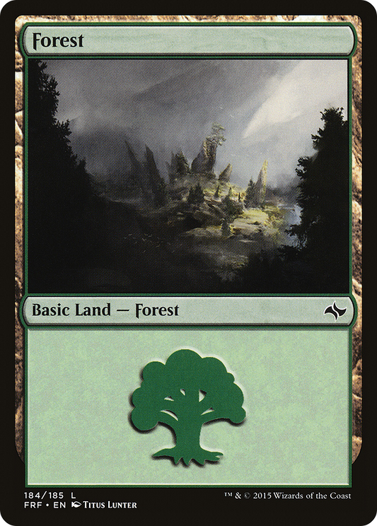 Forest (184) [Fate Reforged] Foil