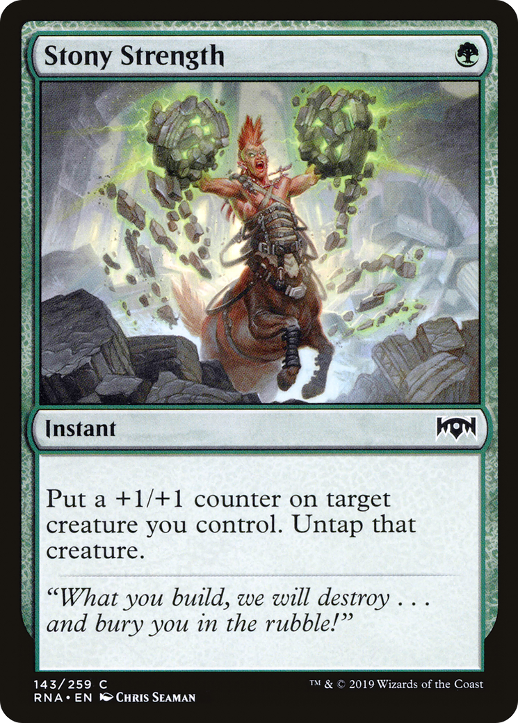 Stony Strength [Ravnica Allegiance] | Silver Goblin