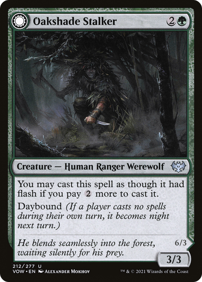 Oakshade Stalker // Moonlit Ambusher [Innistrad: Crimson Vow]