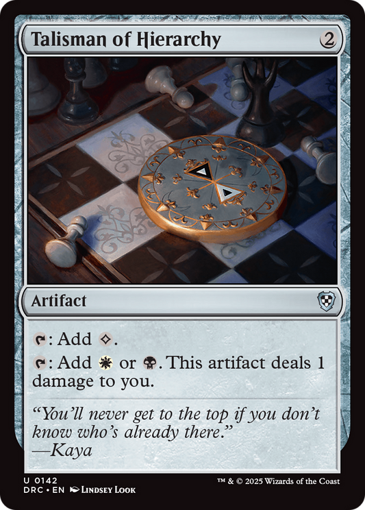 Talisman of Hierarchy (142) - Commander: Aetherdrift