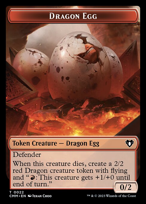 Eldrazi // Dragon Egg Double-Sided Token [Commander Masters Tokens] | Silver Goblin