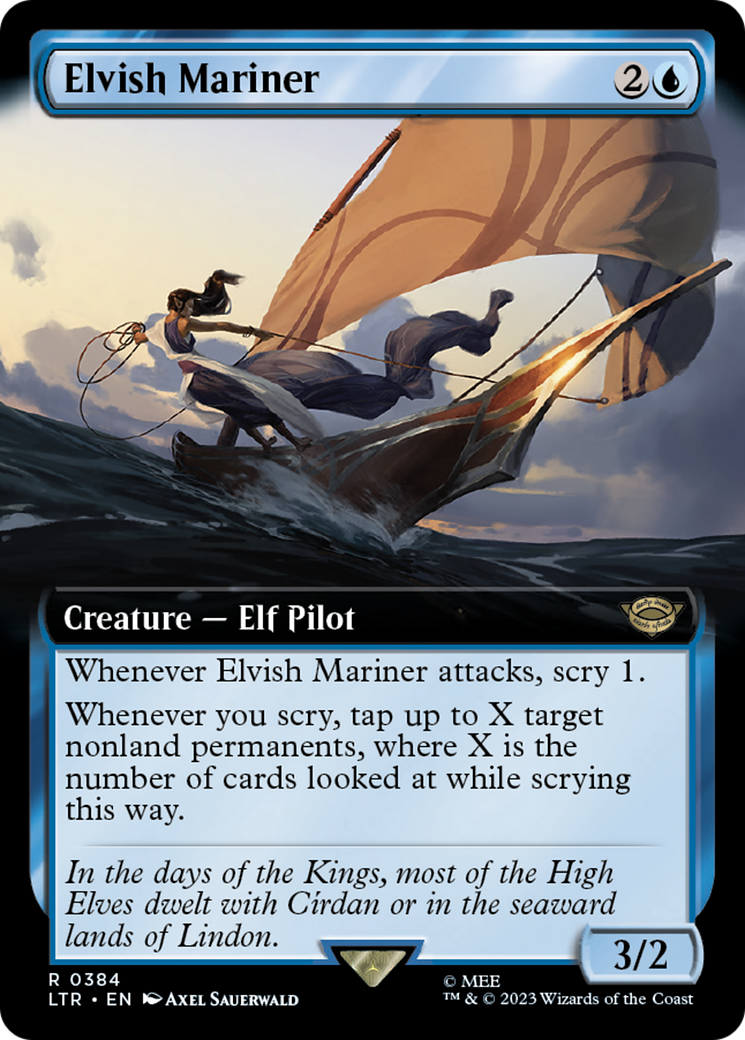 Elvish Mariner (Extended Art) [The Lord of the Rings: Tales of Middle-Earth] | Silver Goblin