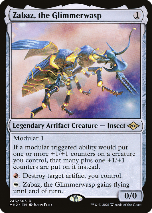 Zabaz, the Glimmerwasp [Modern Horizons 2] Foil
