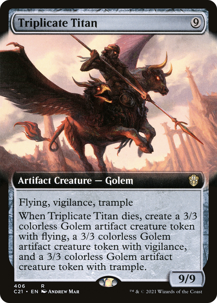 Triplicate Titan (Extended Art) [Commander 2021] | Silver Goblin