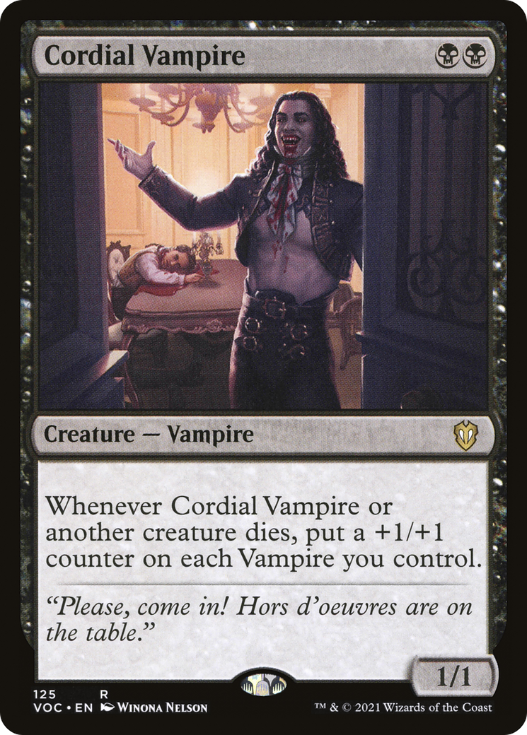 Cordial Vampire [Innistrad: Crimson Vow Commander] | Silver Goblin