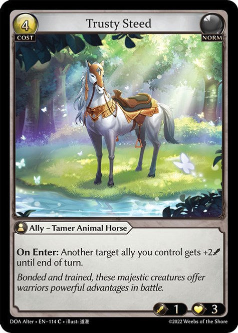 Trusty Steed (114) [Dawn of Ashes: Alter Edition] Foil