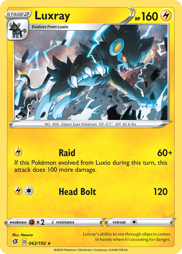 Luxray (062/192) (Theme Deck Exclusive) [Sword & Shield: Rebel Clash] | Silver Goblin