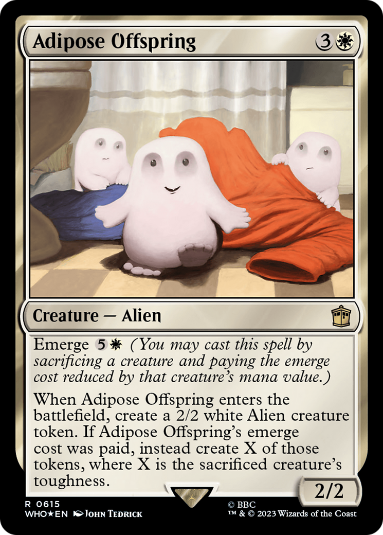 Adipose Offspring (Surge Foil) [Doctor Who] | Silver Goblin