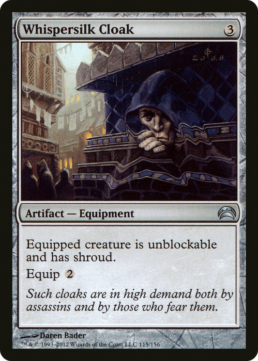 Whispersilk Cloak [Planechase 2012] Foil
