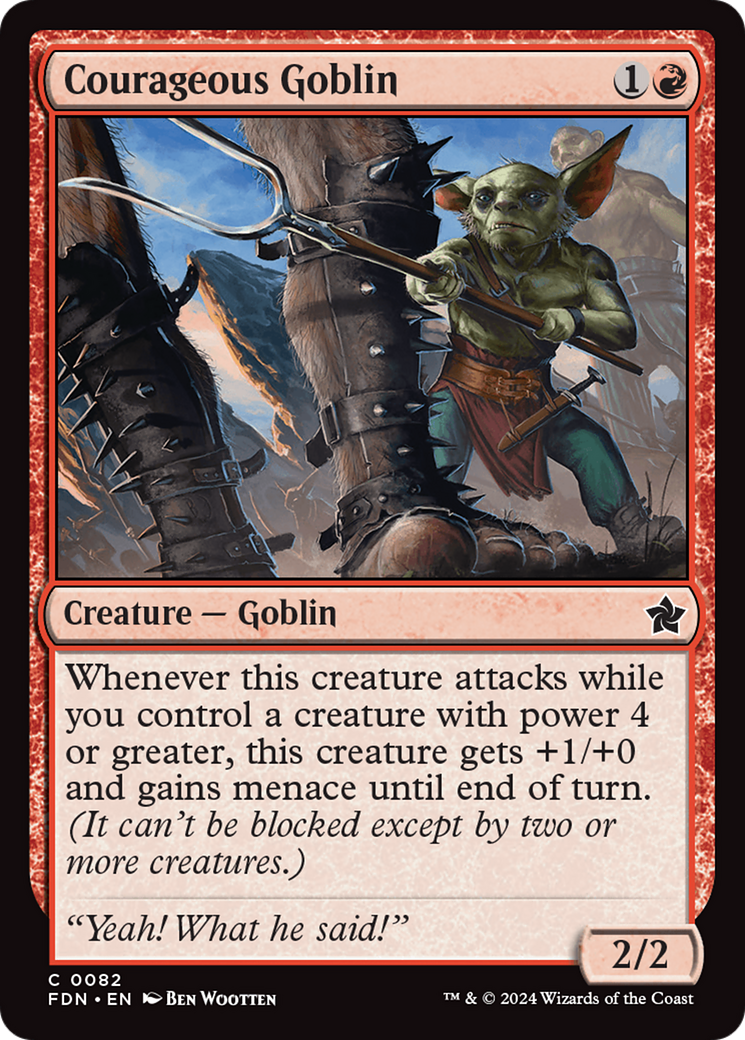 Courageous Goblin [Foundations] | Silver Goblin