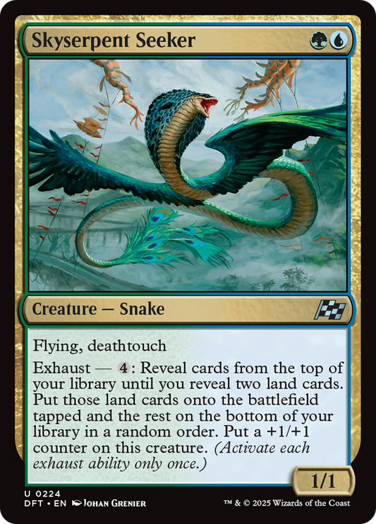 Skyserpent Seeker Foil (224) - Aetherdrift