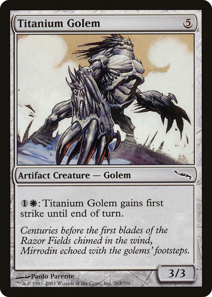 Titanium Golem [Mirrodin] | Silver Goblin