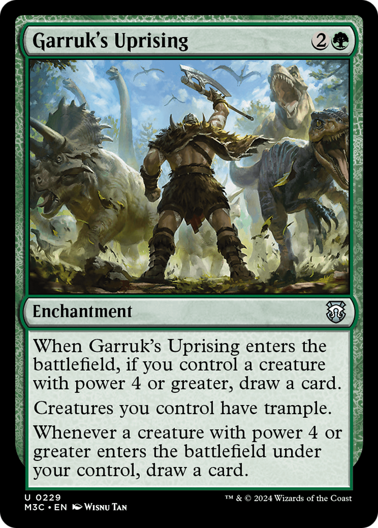 Garruk's Uprising (Ripple Foil) [Modern Horizons 3 Commander] | Silver Goblin