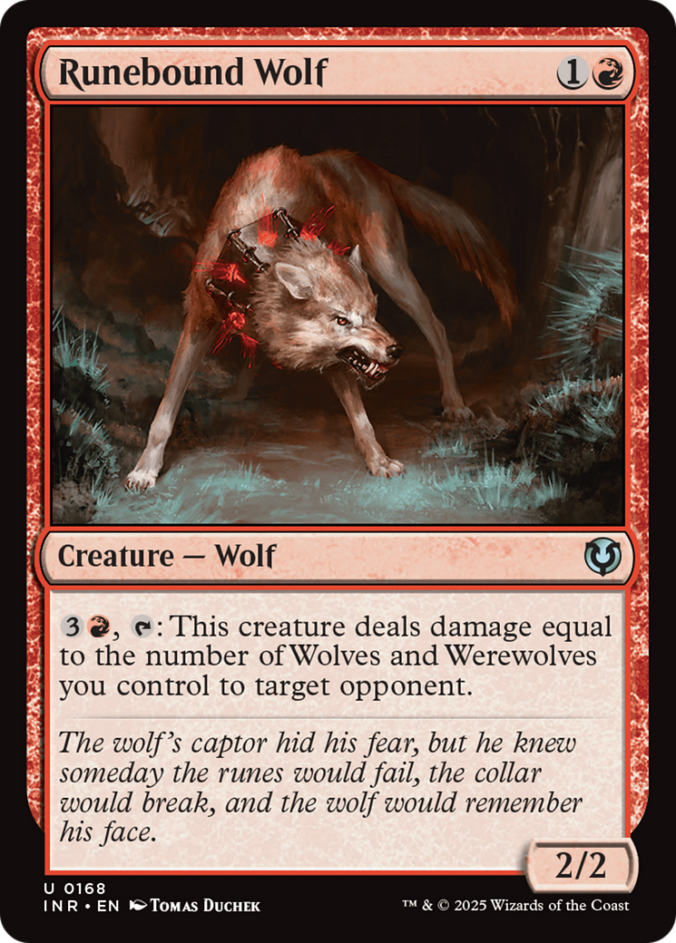 Runebound Wolf Foil (168) - Innistrad Remastered