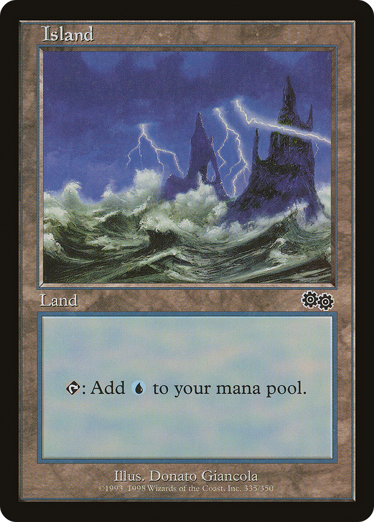 Island (335) [Urza's Saga] | Silver Goblin