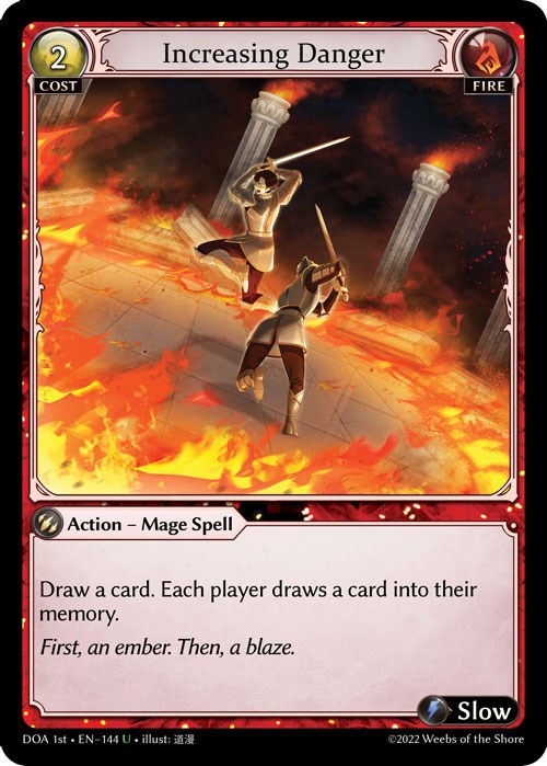 Increasing Danger (144) [Dawn of Ashes: 1st Edition] Foil