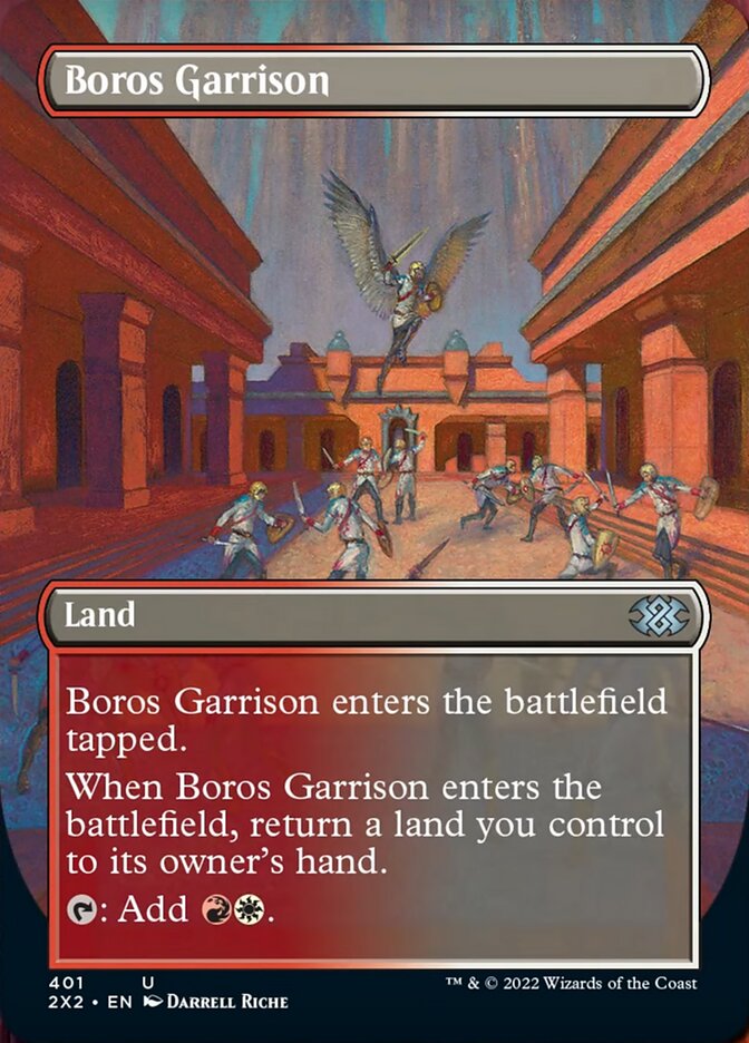 Boros Garrison (Borderless Alternate Art) [Double Masters 2022] | Silver Goblin