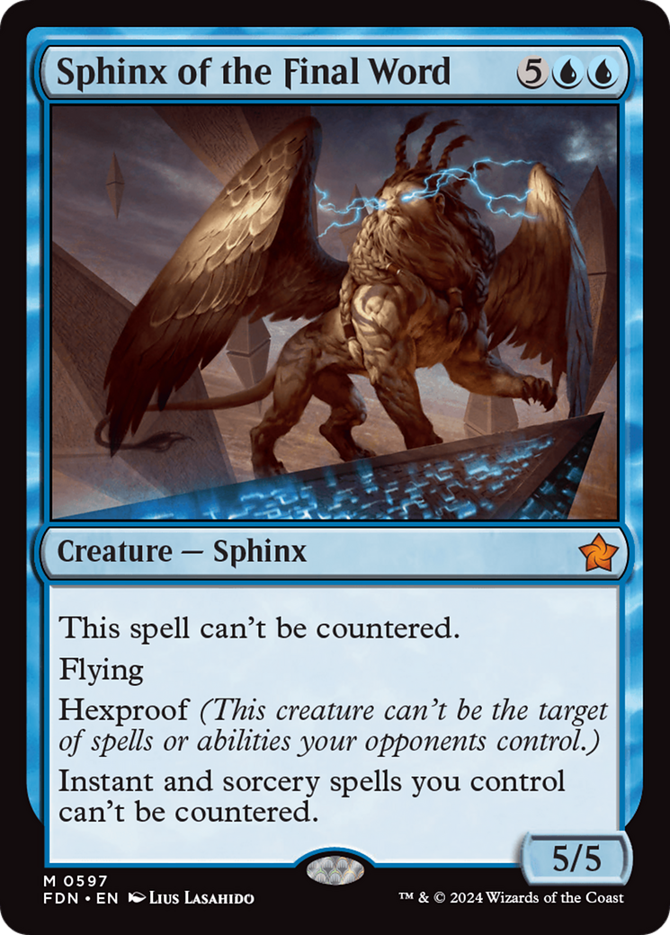 Sphinx of the Final Word [Foundations] | Silver Goblin