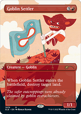 Goblin Settler (Borderless) [Secret Lair Drop Series] | Silver Goblin