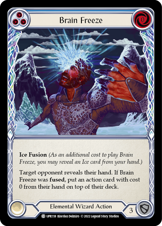 Brain Freeze (Blue) [UPR118] (Uprising)  Rainbow Foil | Silver Goblin