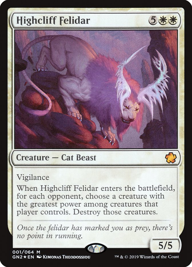 Highcliff Felidar [Game Night 2019] | Silver Goblin