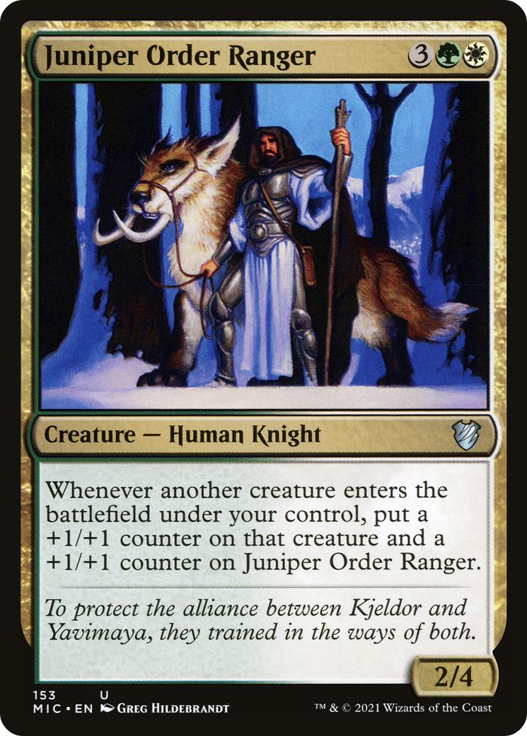 Juniper Order Ranger [Innistrad: Midnight Hunt Commander] | Silver Goblin