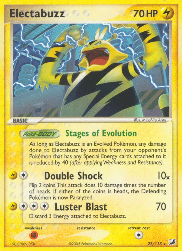 Electabuzz (22/115) [EX: Unseen Forces] | Silver Goblin