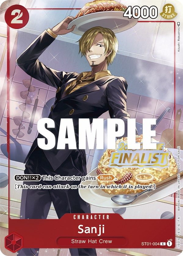 Sanji (Online Regional 2023) [Finalist] [One Piece Promotion Cards] | Silver Goblin