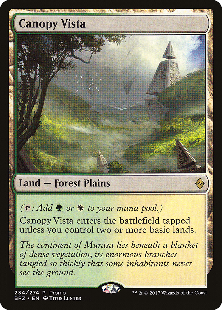 Canopy Vista (Promo) [Standard Showdown Promos] | Silver Goblin