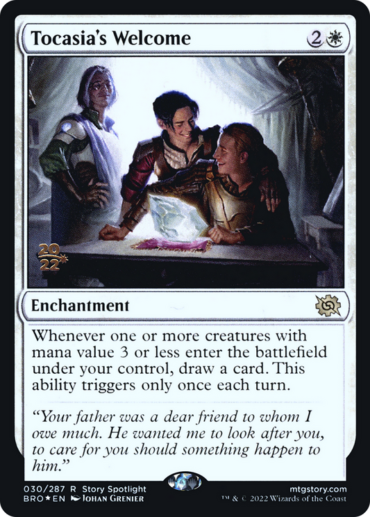 Tocasia's Welcome [The Brothers' War Prerelease Promos]