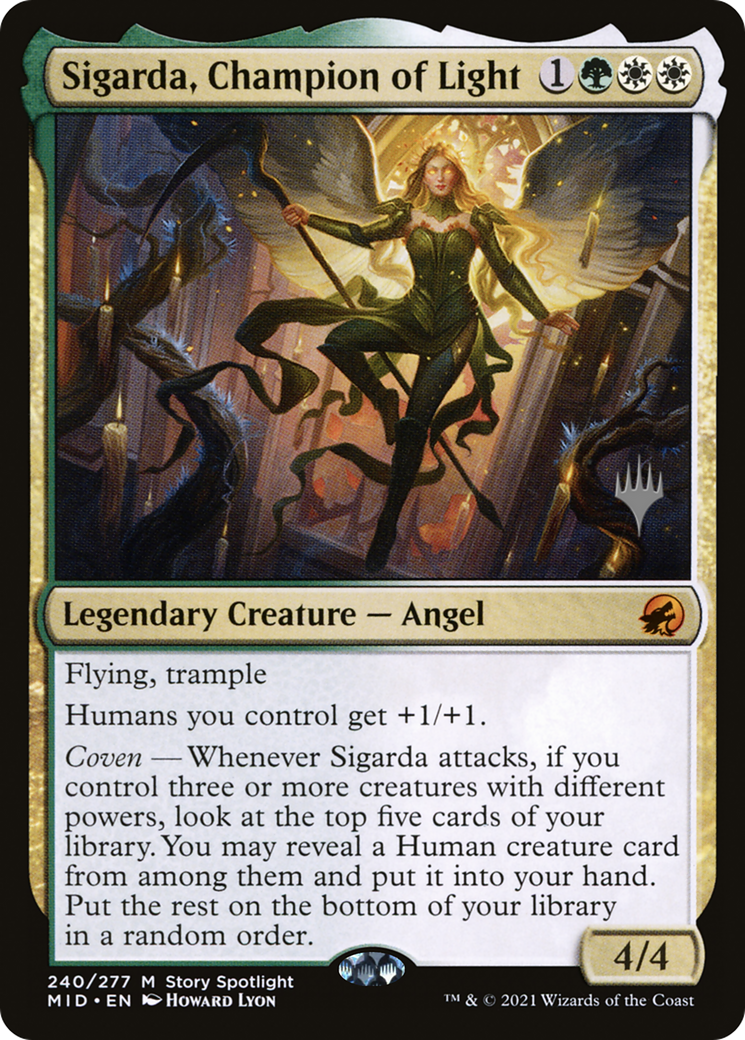 Sigarda, Champion of Light (Promo Pack) [Innistrad: Midnight Hunt Promos] | Silver Goblin