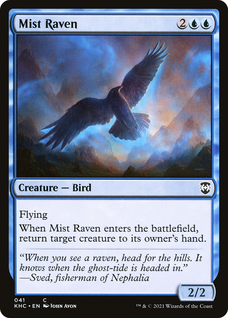 Mist Raven [Kaldheim Commander] | Silver Goblin