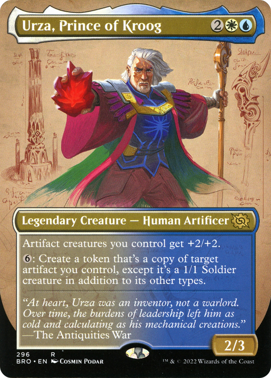 Urza, Prince of Kroog (Borderless Alternate Art) [The Brothers' War]