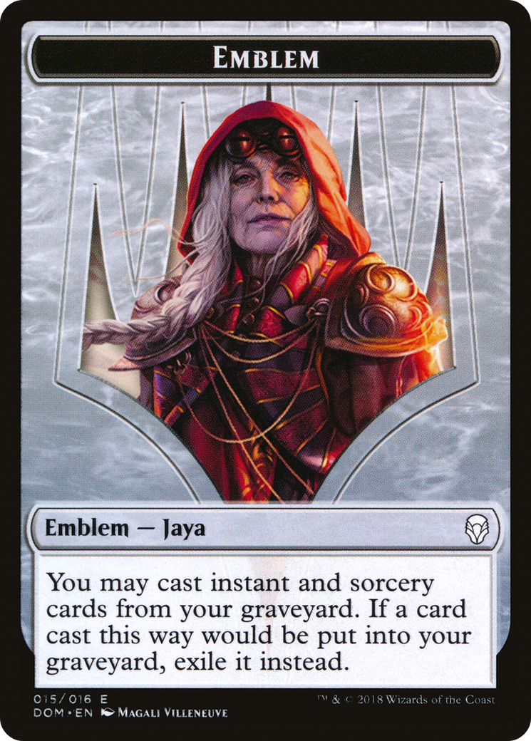 Jaya Ballard Emblem [Dominaria Tokens] | Silver Goblin