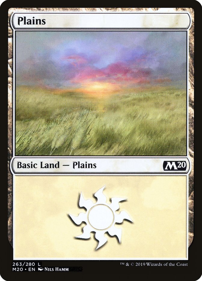 Plains (263) [Core Set 2020] | Silver Goblin