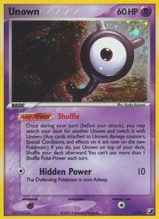 Unown (Y) (Y/28) [EX: Unseen Forces] | Silver Goblin