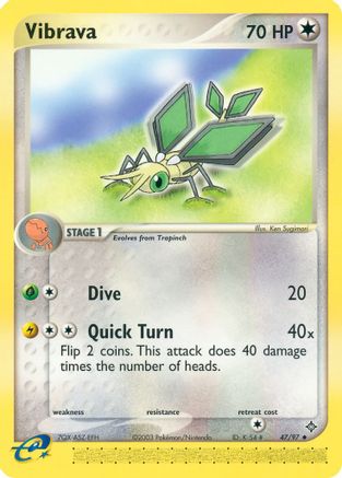 Vibrava (47/97) [EX: Dragon] | Silver Goblin