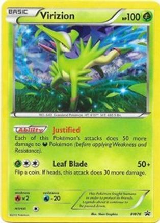 Virizion (BW70) [Black & White: Black Star Promos] | Silver Goblin