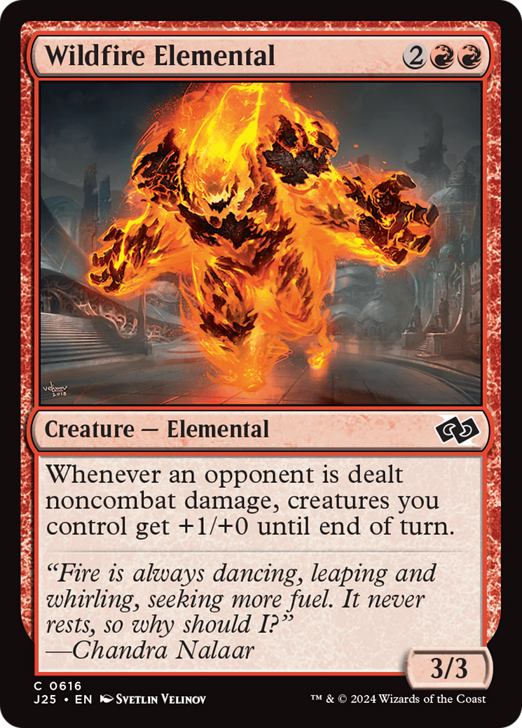 Wildfire Elemental [Foundations Jumpstart] | Silver Goblin