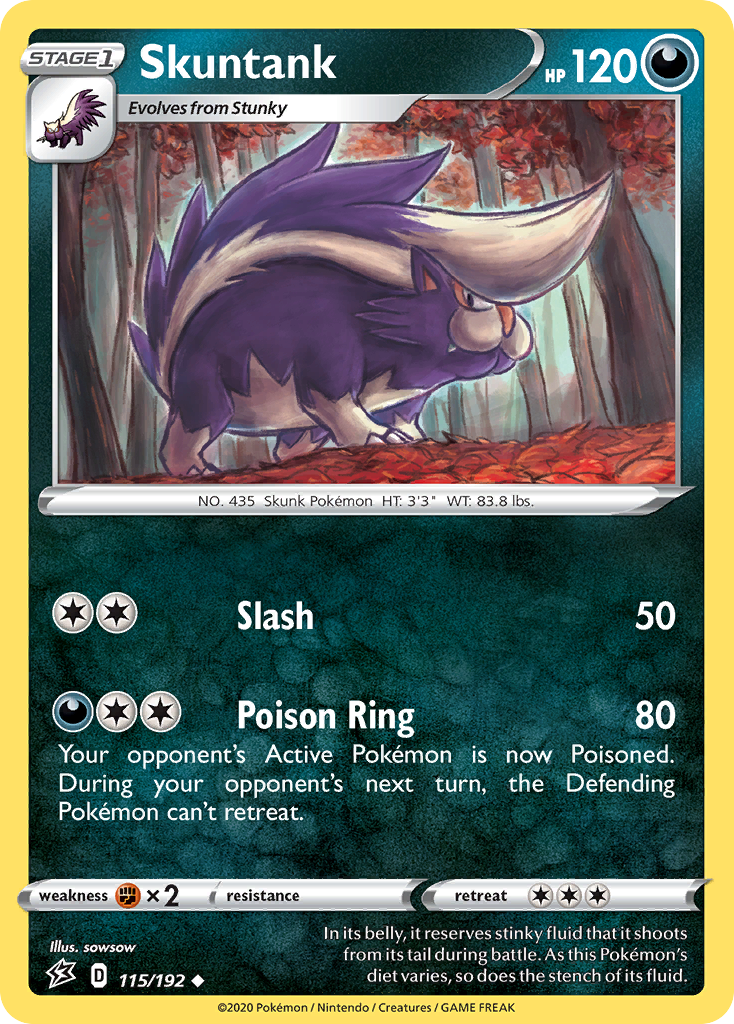 Skuntank (115/192) [Sword & Shield: Rebel Clash] | Silver Goblin