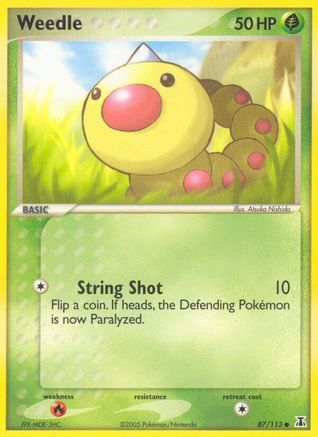 Weedle (87/113) [EX: Delta Species] | Silver Goblin