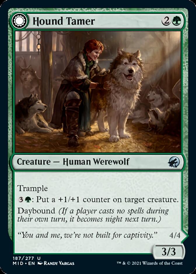 Hound Tamer // Untamed Pup [Innistrad: Midnight Hunt] | Silver Goblin