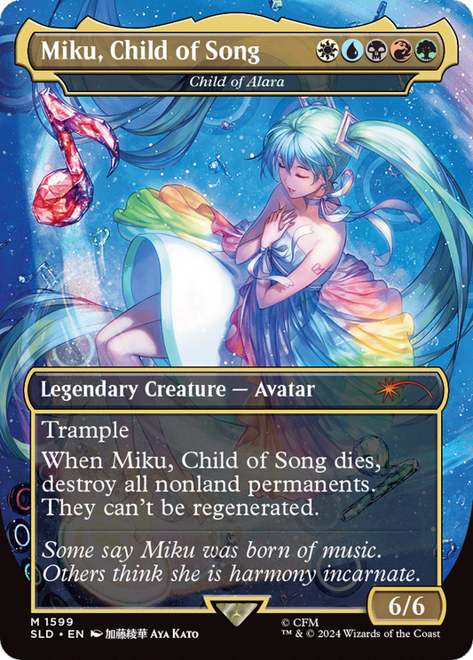 Child of Alara (Miku, Child of Song) (1599) Foil - Secret Lair Drop