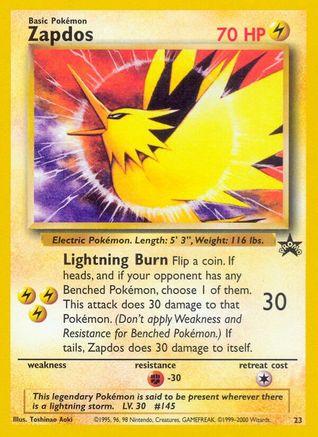 Zapdos (23) [Wizards of the Coast: Black Star Promos] | Silver Goblin